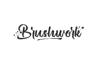 Brushwork Demo font