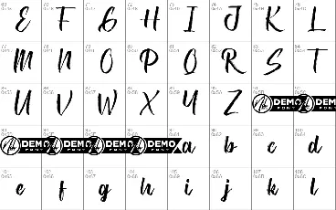 Brushwork Demo font