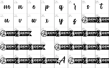 Brushwork Demo font