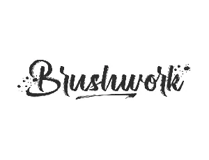 Brushwork Demo font