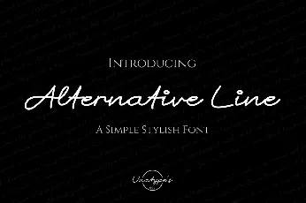 Alternative Line font