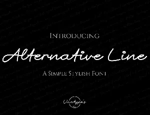 Alternative Line font