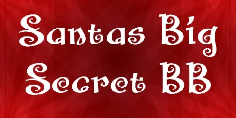 Santas Big Secret BB font