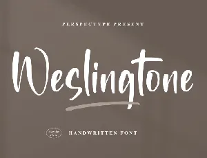 Weslingtone font