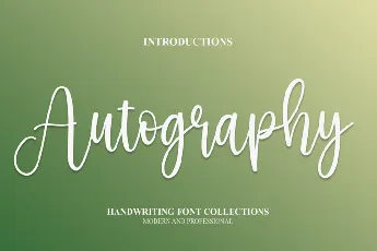 Autography Typeface font