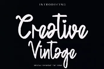 Creative Vintage Script font