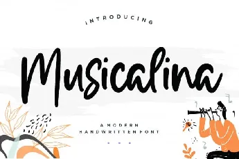 Musicalina Modern Handwritten font