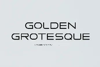 Golden Grotesque font