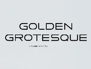 Golden Grotesque font