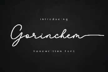 Gorinchem Handwritten Signature font