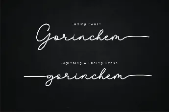 Gorinchem Handwritten Signature font