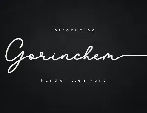 Gorinchem Handwritten Signature font