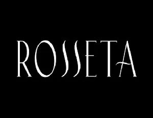 Rosseta Serif font