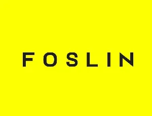 Foslin Minimal Sans Serif font