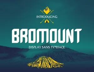 Bromount Typeface Free font