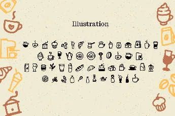 Coffee Mocca Illustration font