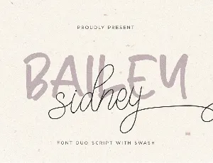 Bailey Sidney font