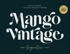 Mango Vintage Duo font