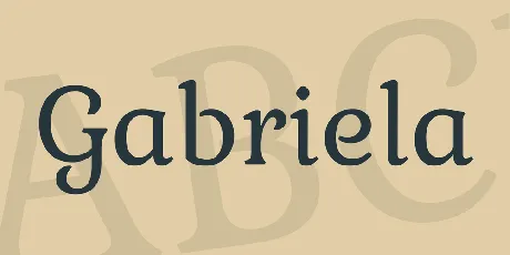 Gabriela font