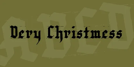 Very Christmess font