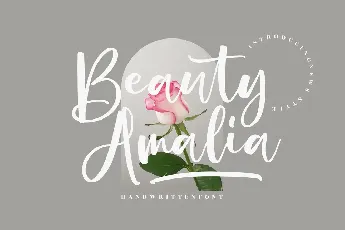 Beauty Amalia â€“ Handwritten font