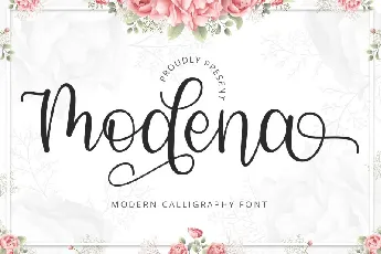 Modena Calligraphy font