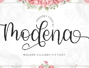 Modena Calligraphy font