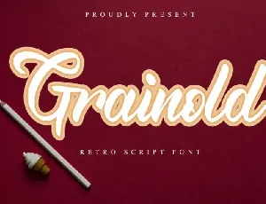 Grainold Calligraphy font