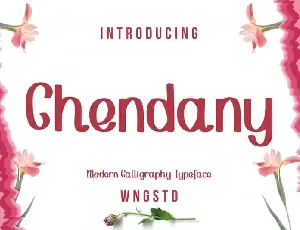 Chendany – Modern Script typeface font