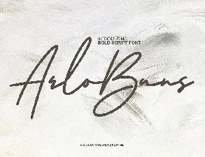 Arlobuns Signature font