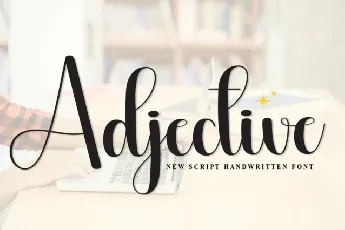 Adjective Script font