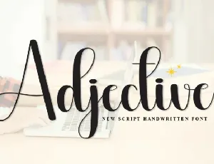 Adjective Script font