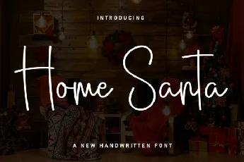 Home Santa Script font