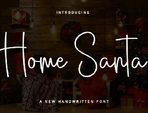 Home Santa Script font