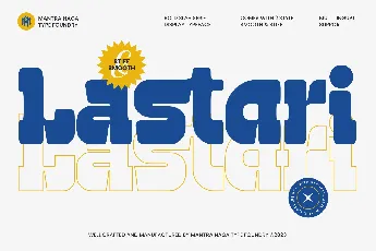 Lastari Family font