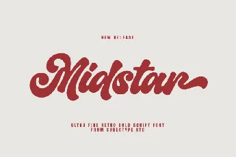 Midstar font