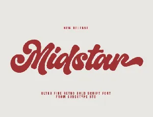 Midstar font