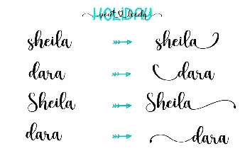 Holiday Sweet Lovely font