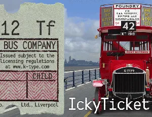 IckyTicket Mono font