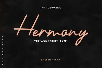 Hermony Signature Script font