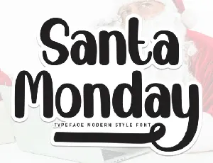 Santa Monday Display font