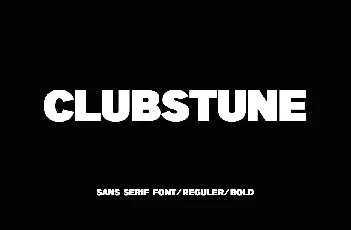 Clubstune font