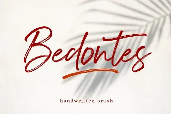 Bedontes Handwritten Brush font