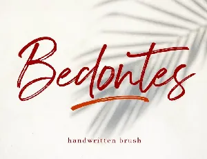 Bedontes Handwritten Brush font