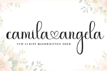 Camila Angela Script font