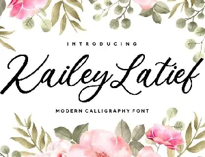 Kailey Latief Modern Calligraphy font