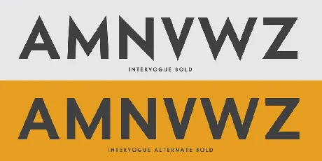 Intervogue font