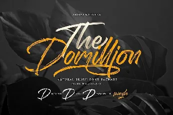 The Domillion Brush font