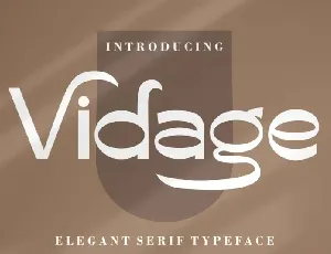 Vidage font