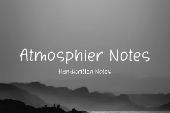 Atmosphier Notes font